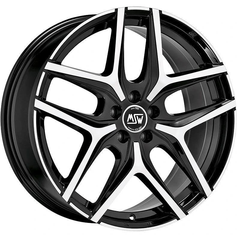 R19 X 8 5X127 ET35 71.6 MSW 40 Gloss Black Full Polished