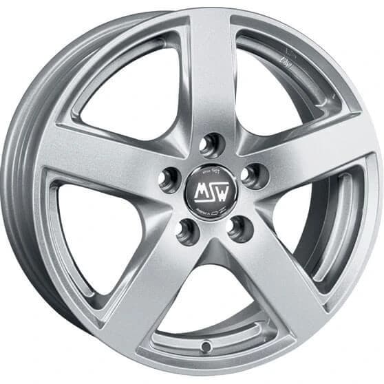 R16 X 6.5 5X115 ET41 70.2 MSW 55 Full Silver