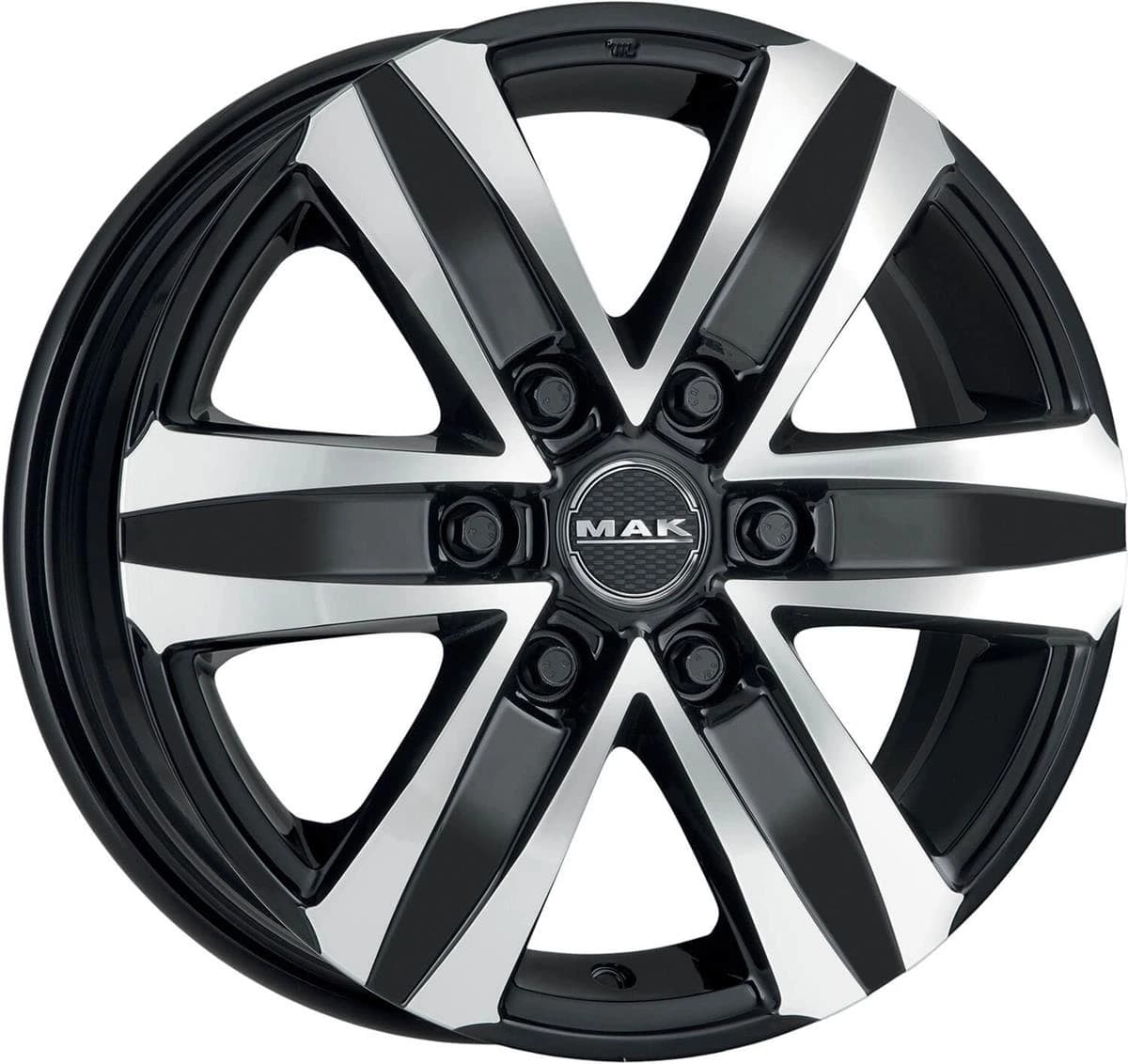 R20 X 8.5 6X139.7 ET38 67.1 MAK Stone 6 Black Mirror