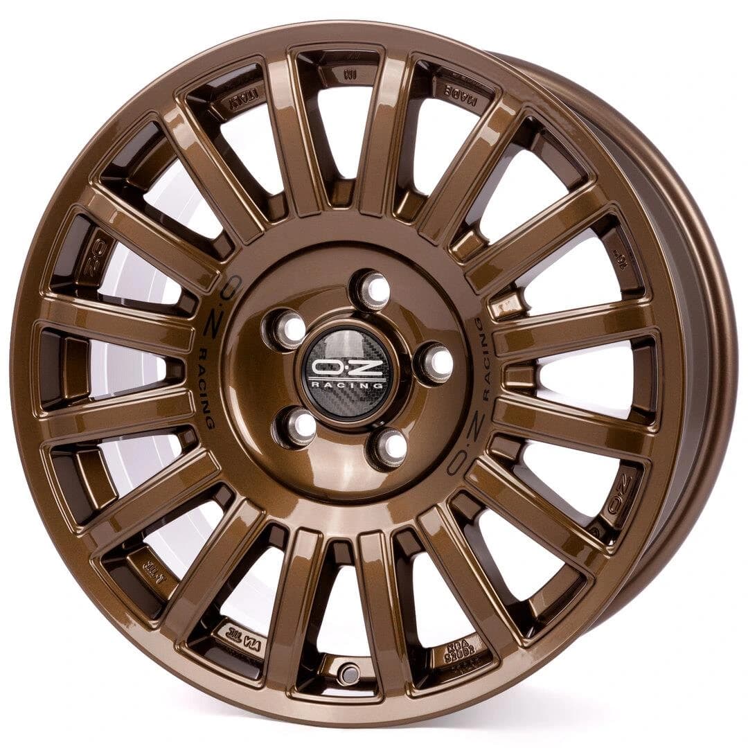R18 X 8.5 5X150 ET30 110.1 OZ RACING Rally Raid Gloss Bronze Black Lettering