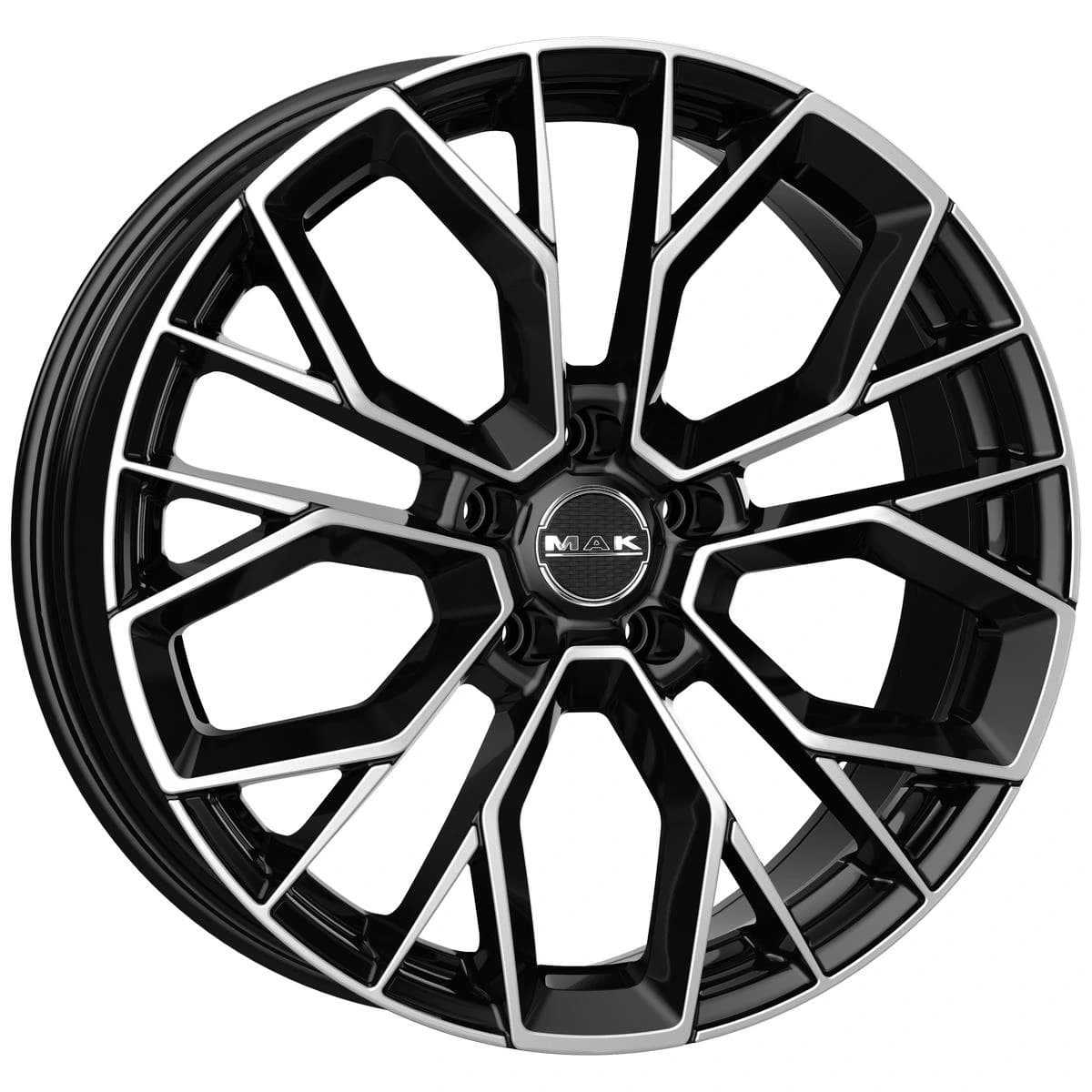 R18 X 7.5 5X98 ET43 58.1 MAK Stilo Black Mirror
