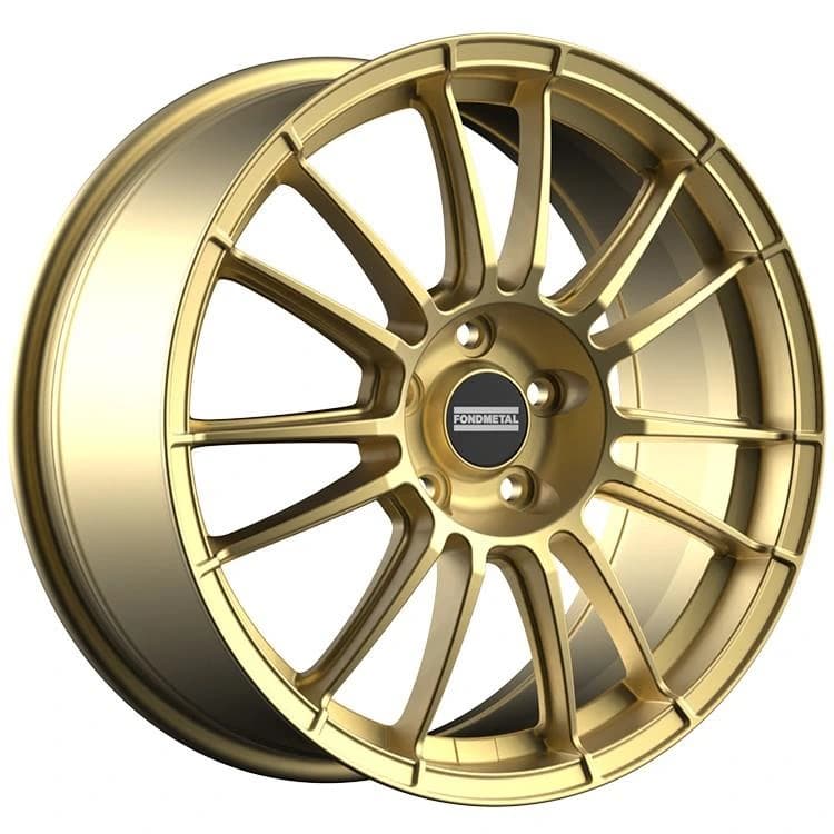 R19 X 8.5 5X98 ET30 58.6 FONDMETAL 9RR Glossy Gold