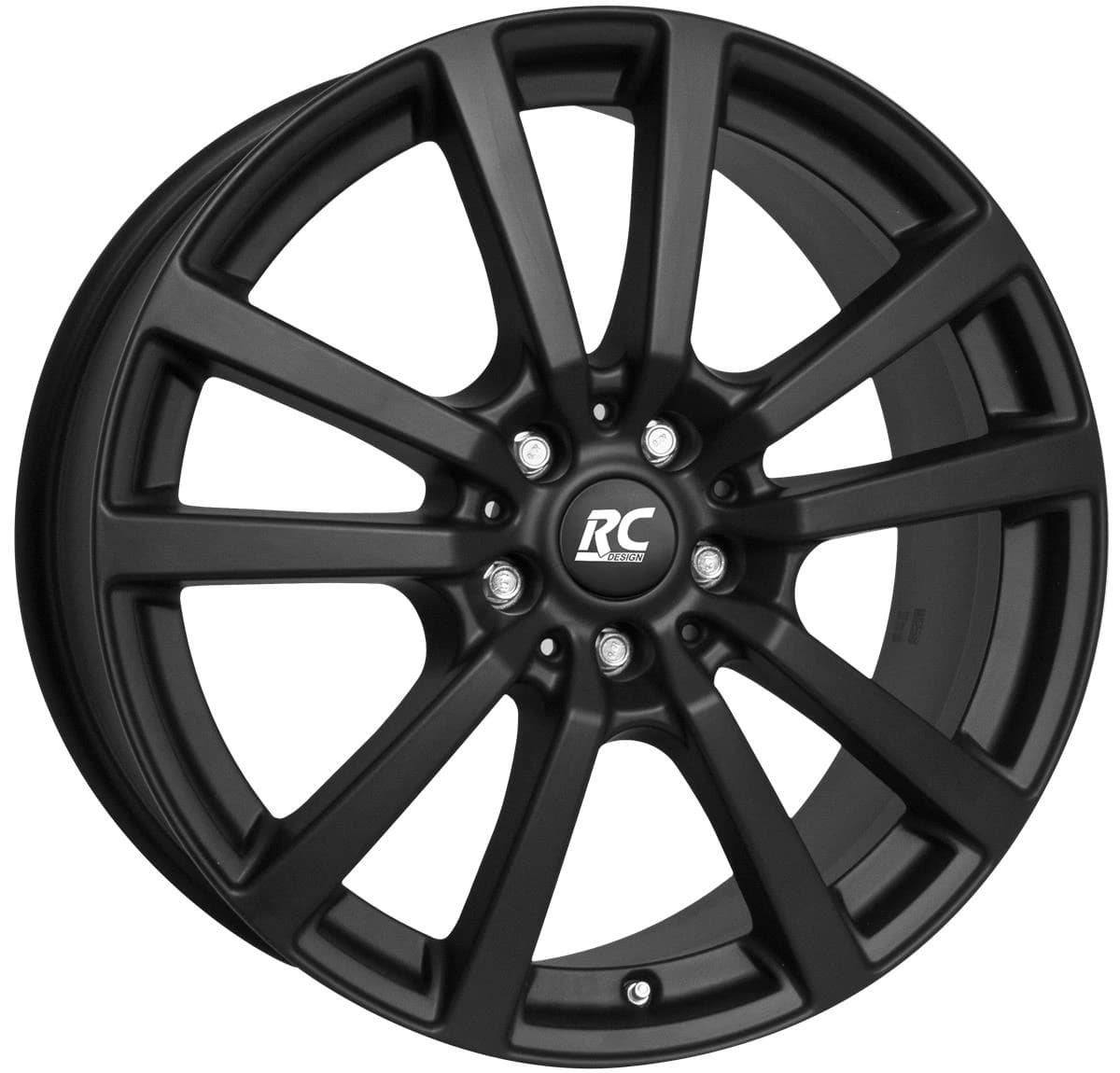 R19 X 8.5 5X127 ET50 71.6 RC DESIGN RC25 Schwarz Klar Matt (SKM)