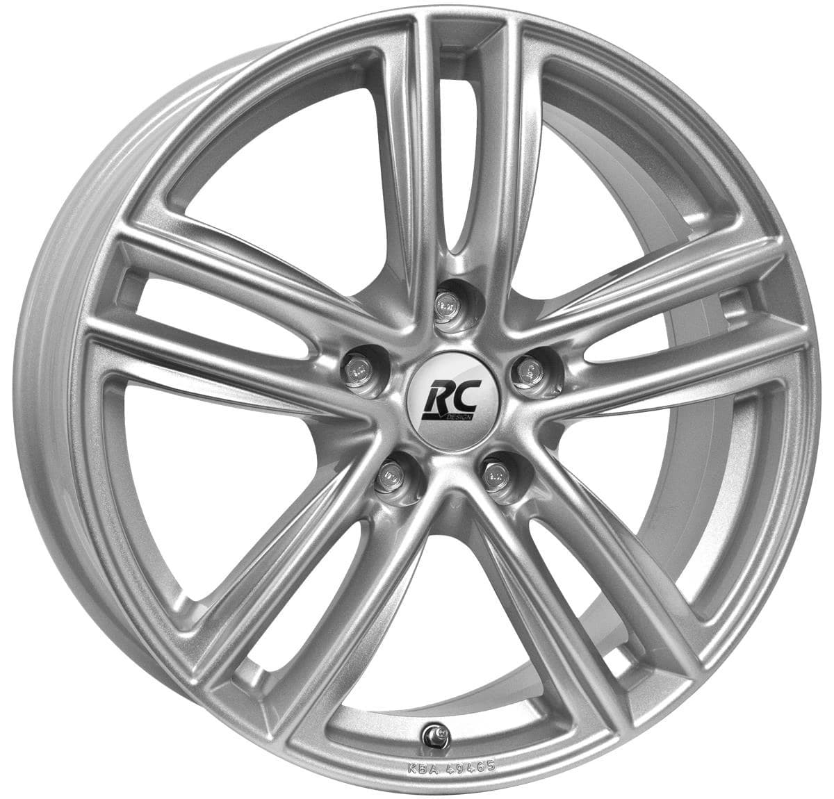 R17 X 7 5X105 ET42 56.6 RC DESIGN RC27 Kristallsilber (KS)