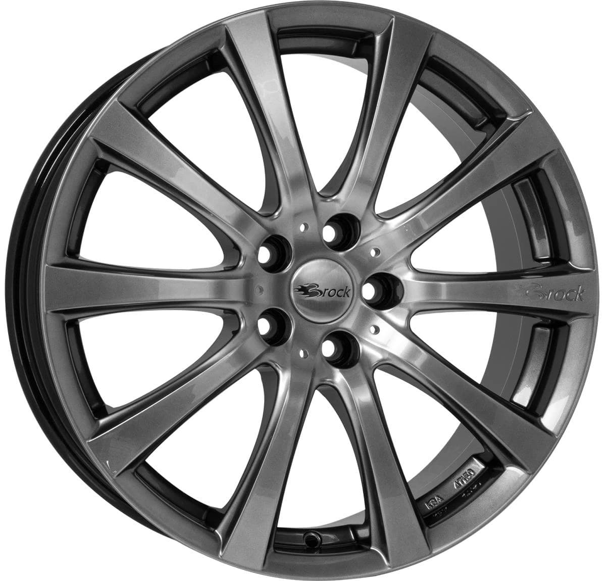 R16 X 7 4X100 ET38 63.4 BROCK B21 Chromsilber (CSS)