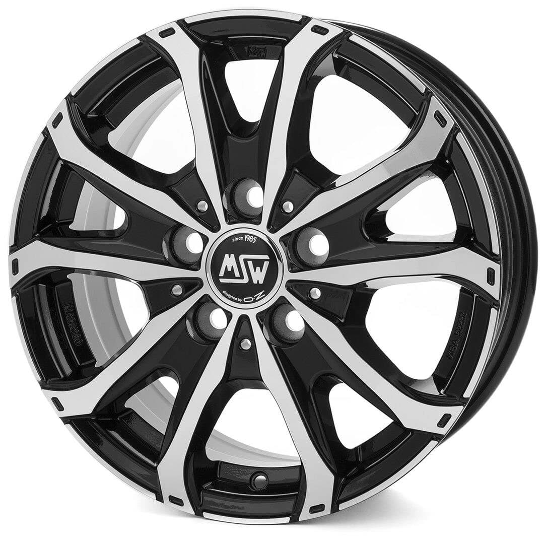 R18 X 7.5 5X130 ET53 78.1 MSW 48 Van Gloss Black Full Polished